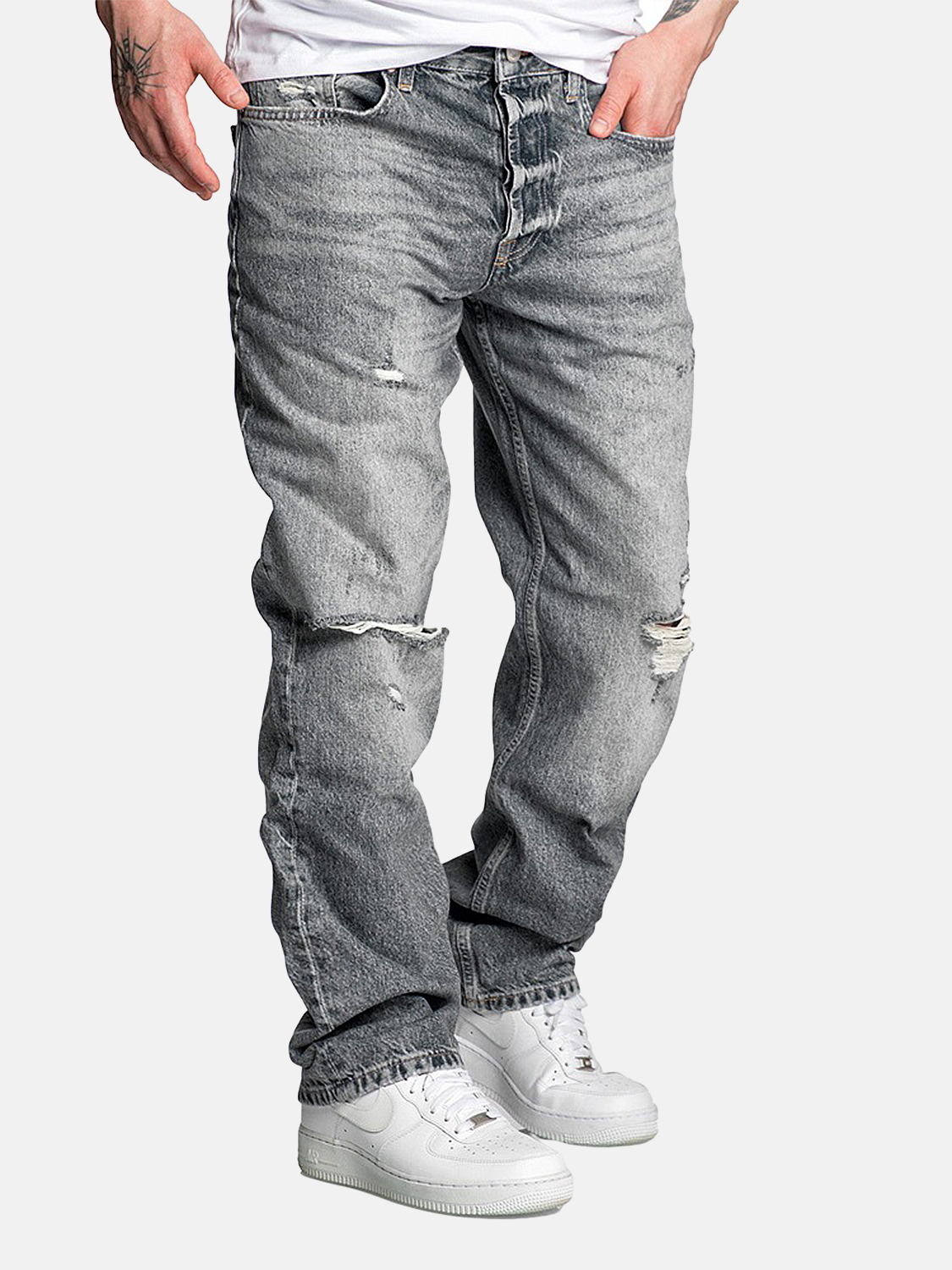 Loose Fit Baggy Jeans mit Used Look – A&S Loose Fit Baggy Jeans mit Used Look – A&S