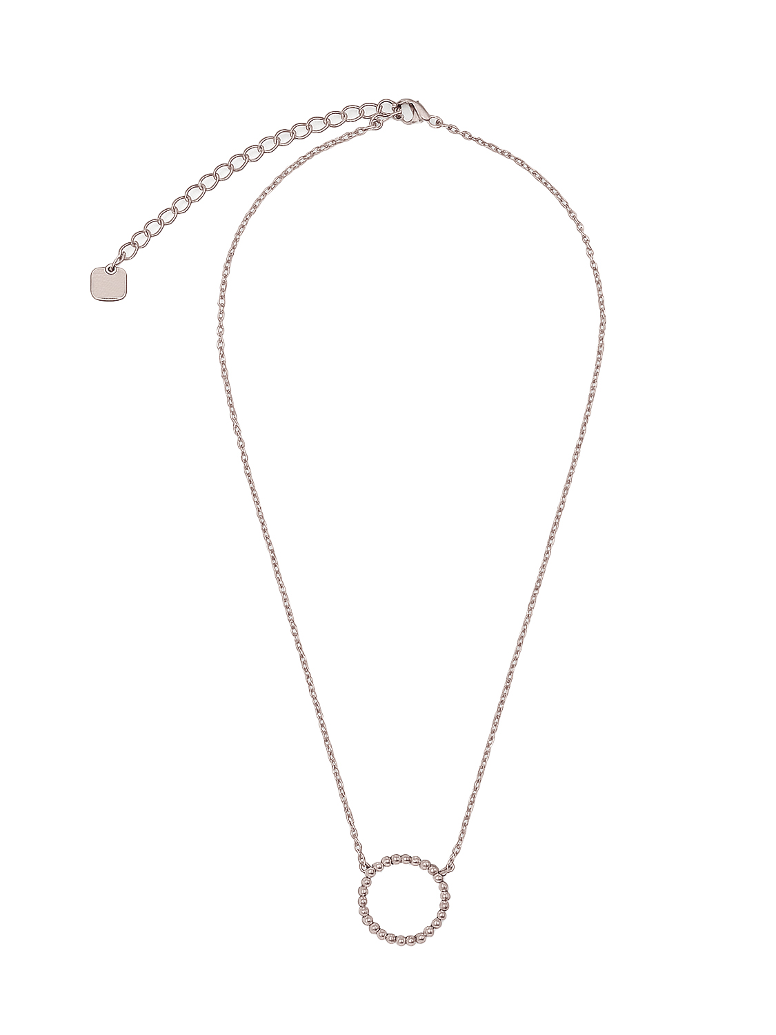Anely ANELY Filigrane Halskette mit Ringanhänger – Silber, Bild 1