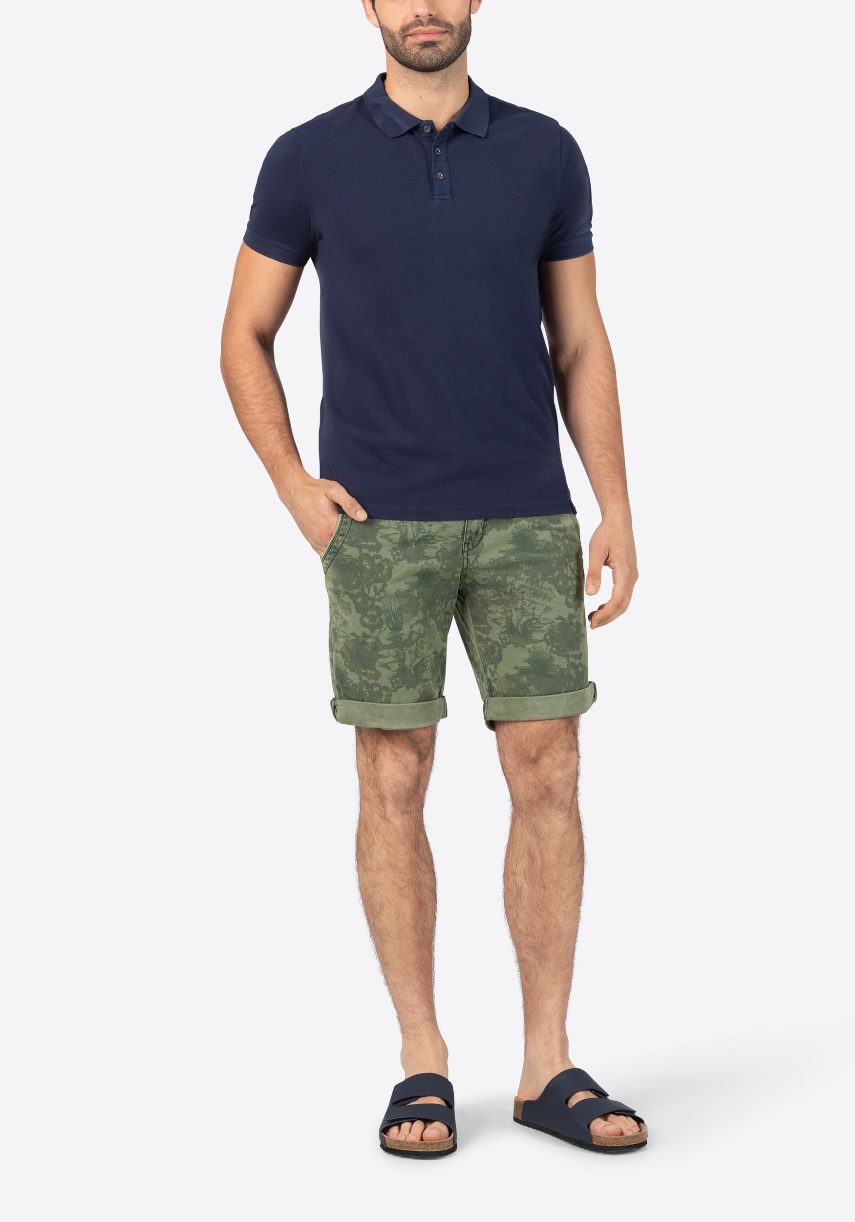 TIMEZONE-Gmb_SS25_4400_24-10064-10-1180_6.jpg Gemusterte Bermuda Shorts mit Design