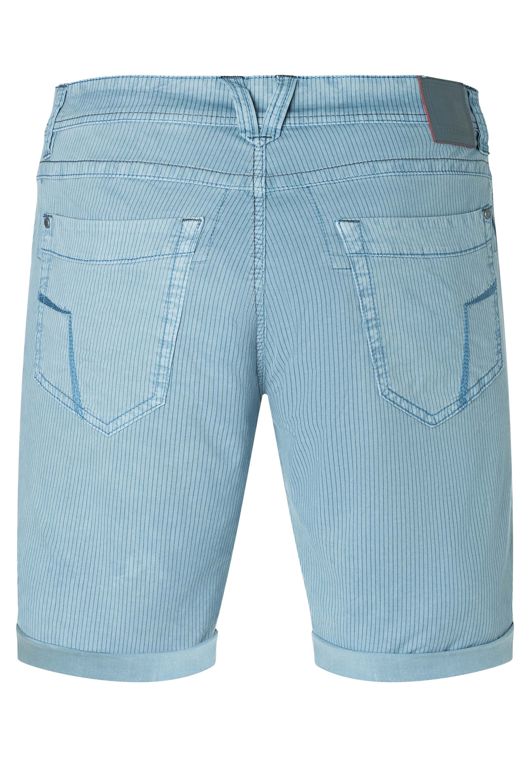TIMEZONE-Gmb_SS25_30059_24-10066-10-1215_2.jpg Gestreifte Bermuda Shorts mit Taschen und Gürtelschlaufen