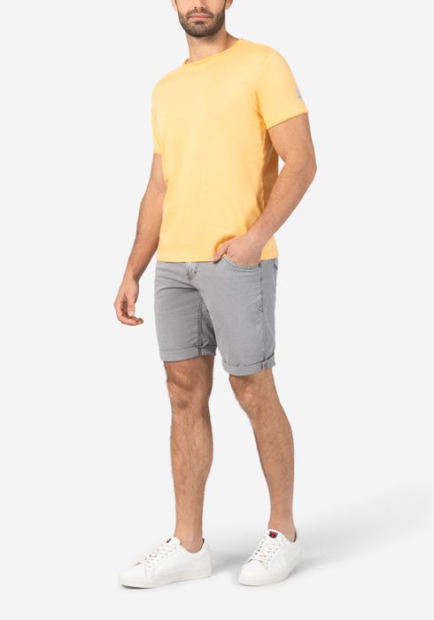 Timezone Timezone Gestreifte Bermuda Shorts mit Taschen und – Grau, Bild 6