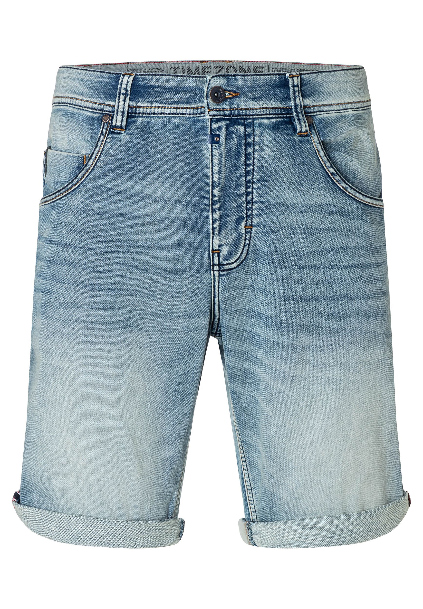 TIMEZONE-Gmb_SS25_3676_25-10030-00-3058.jpg Jeansshorts mit aufgerolltem Saum und fünf Taschen