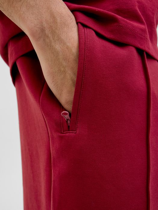 Jack & Jones Sportliche Shorts mit elastischem Bund und Kordelzug – Rot, Bild 3