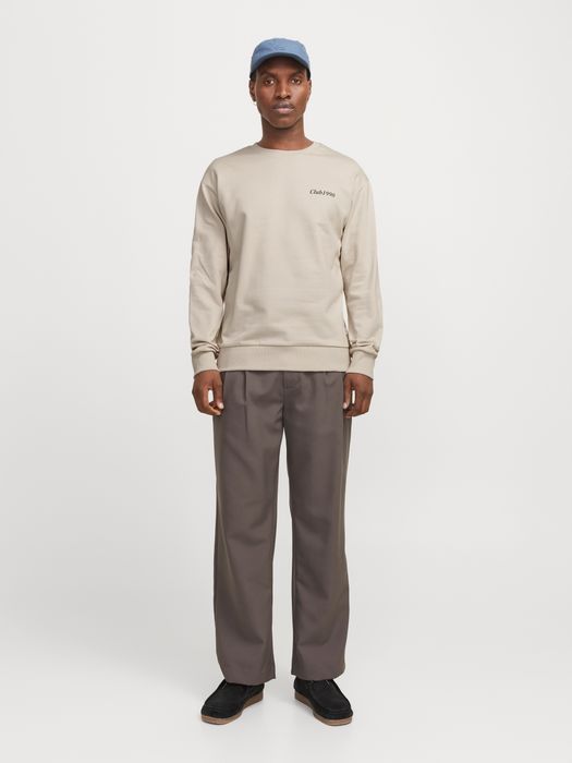 Jack & Jones JACK & JONES Sweater Pullover mit Rundhals und Logo-Prints – Sand, Bild 7