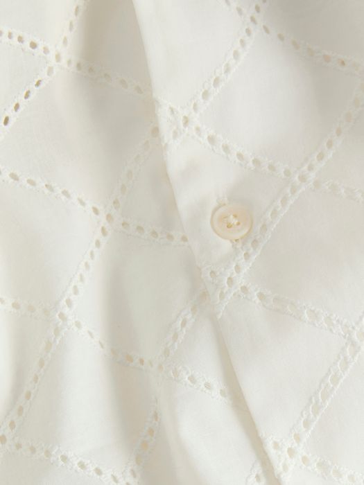 Jack & Jones JACK & JONES Gestepptes Kurzarmhemd mit Karomuster und Knöpfen – Weiß, Bild 4