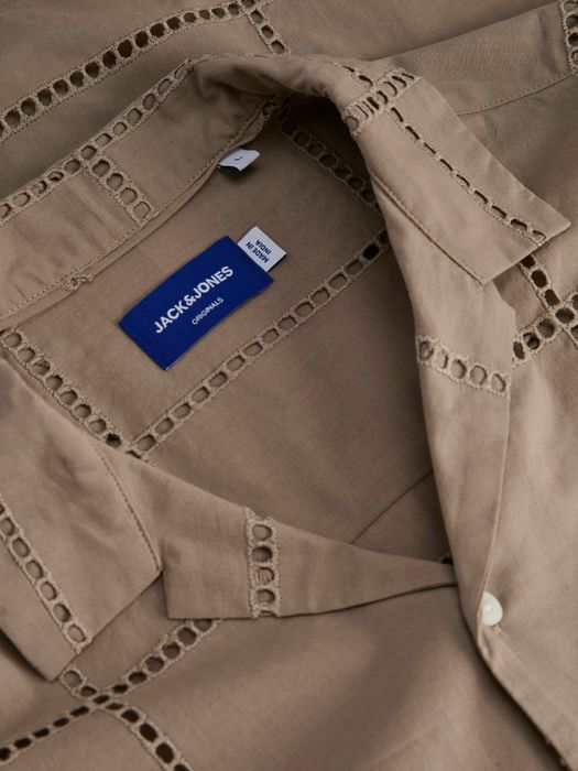 Jack & Jones JACK & JONES Gestepptes Kurzarmhemd mit Karomuster und Knöpfen – Braun, Bild 4
