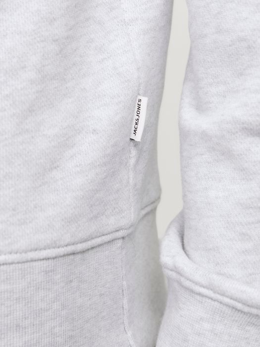 Jack & Jones JACK & JONES Kapuzenpullover mit Kordelzug und Logo auf der Brust – Hellgrau, Bild 4