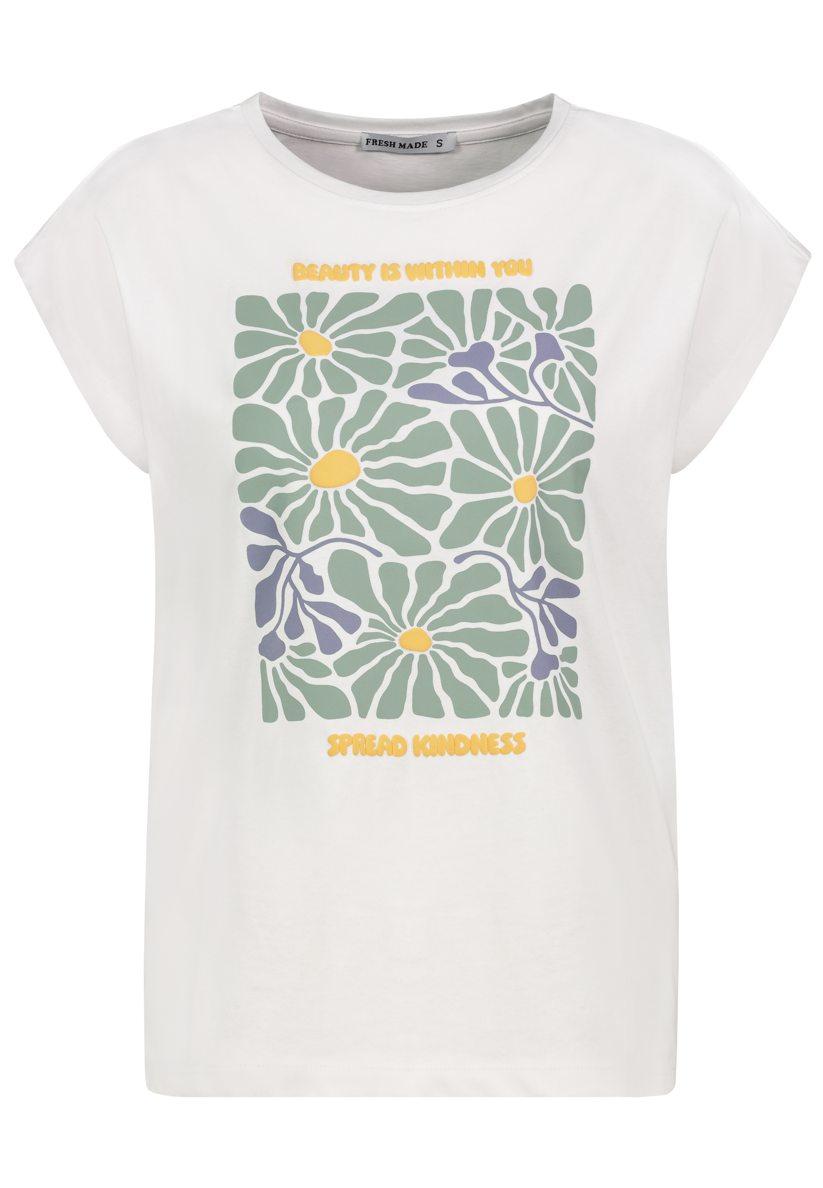 Authentic-St_251_22000_D12022M02663B.jpg T-Shirt mit Blumenmotiv und inspirierendem Text
