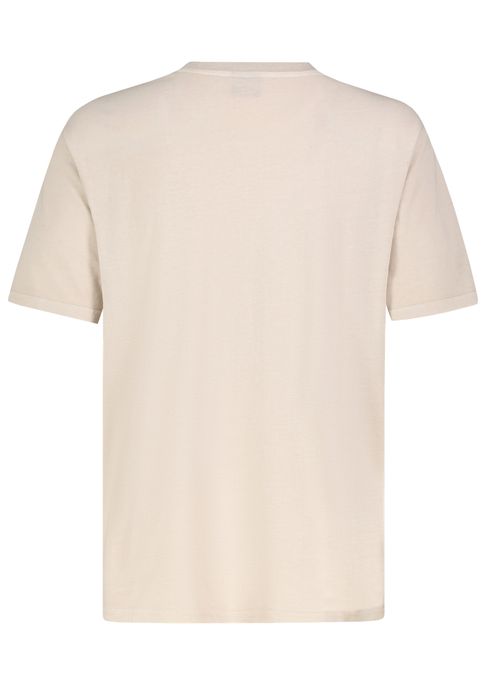 Sublevel Retro T-Shirt mit Spirituellem Print Boho Style, Farbe: Beige