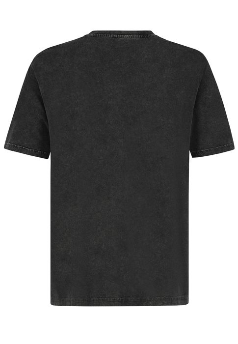 Sublevel Retro T-Shirt mit Spirituellem Print Boho Style, Farbe: Dunkelgrau
