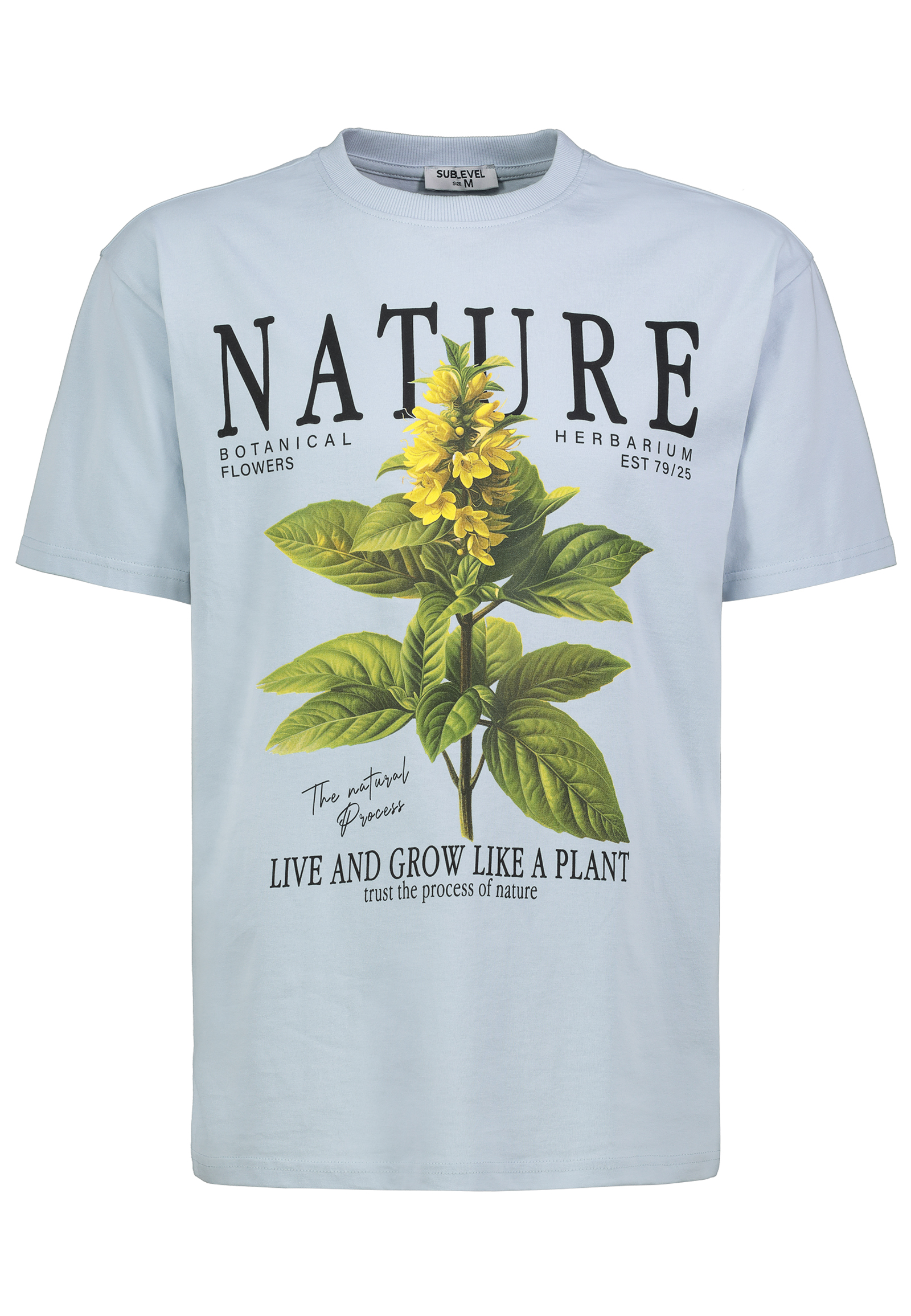 Authentic-St_251_19100_H12078AH22534B.jpg Rundhals T-Shirt mit Blumendruck und Motivation