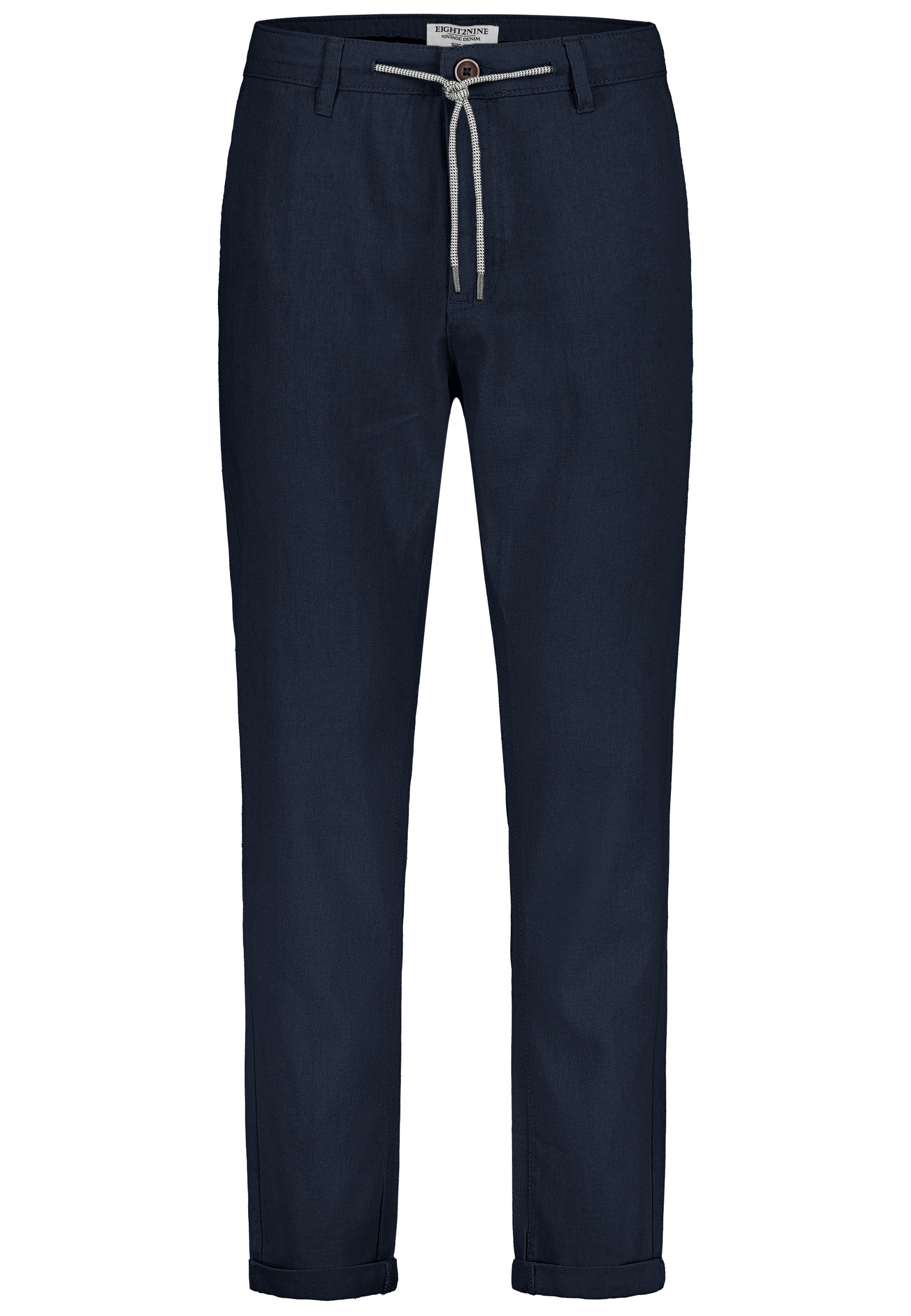 Eight 2 Nine EIGHT 2 NINE Schicke Chino Hose mit Taschen und Kordelzug – Blau, Bild 1