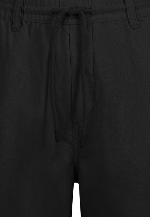 Eight 2 Nine EIGHT 2 NINE Legere Leinen Bermuda Shorts Elastische Taille – Schwarz, Bild 3
