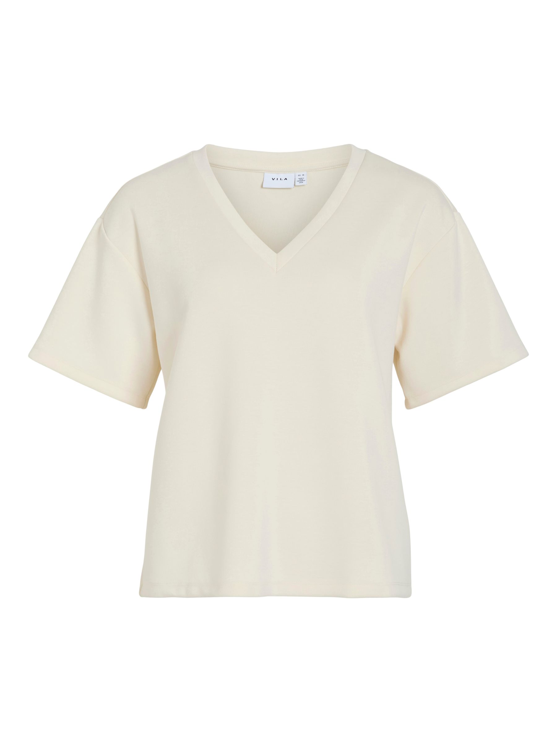 VILA_Autumnwinter_4807973_14108921.jpg V-Ausschnitt T-Shirt mit kurzen Ärmeln