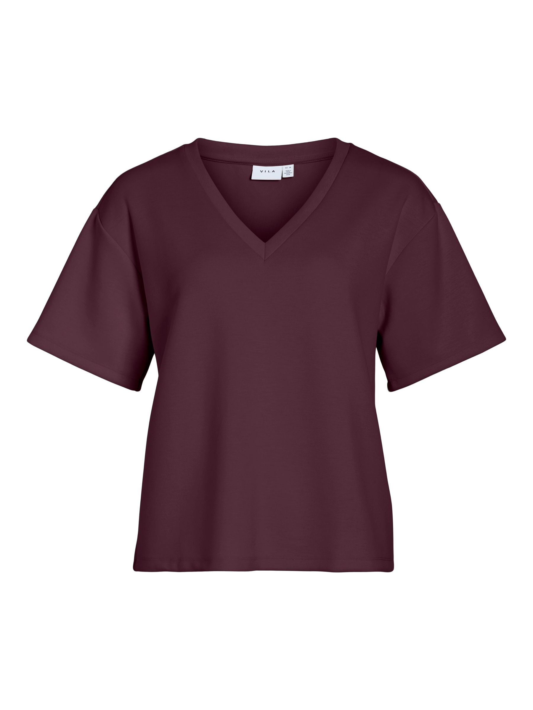 VILA_Autumnwinter_4912803_14108921.jpg V-Ausschnitt T-Shirt mit kurzen Ärmeln