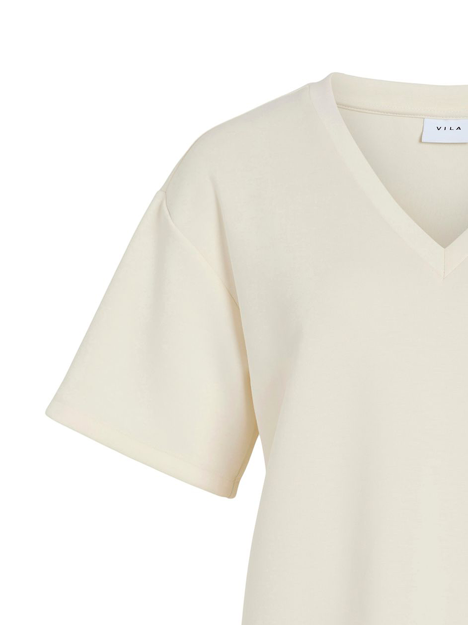 V-Ausschnitt T-Shirt mit kurzen Ärmeln V-Ausschnitt T-Shirt mit kurzen Ärmeln