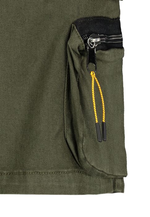Urban Surface Urban Surface Funktionale Trekking Cargo-Bermudas mit Tunnelzug – Grün, Bild 3