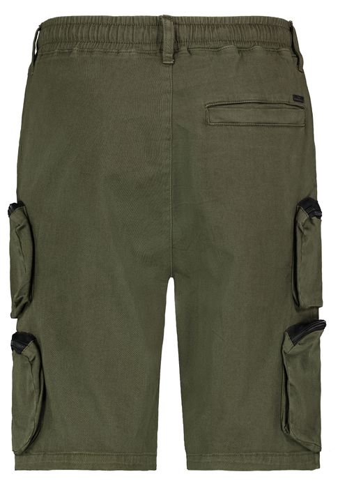 Urban Surface Funktionale Trekking Cargo-Bermudas mit Tunnelzug, Farbe: Grün
