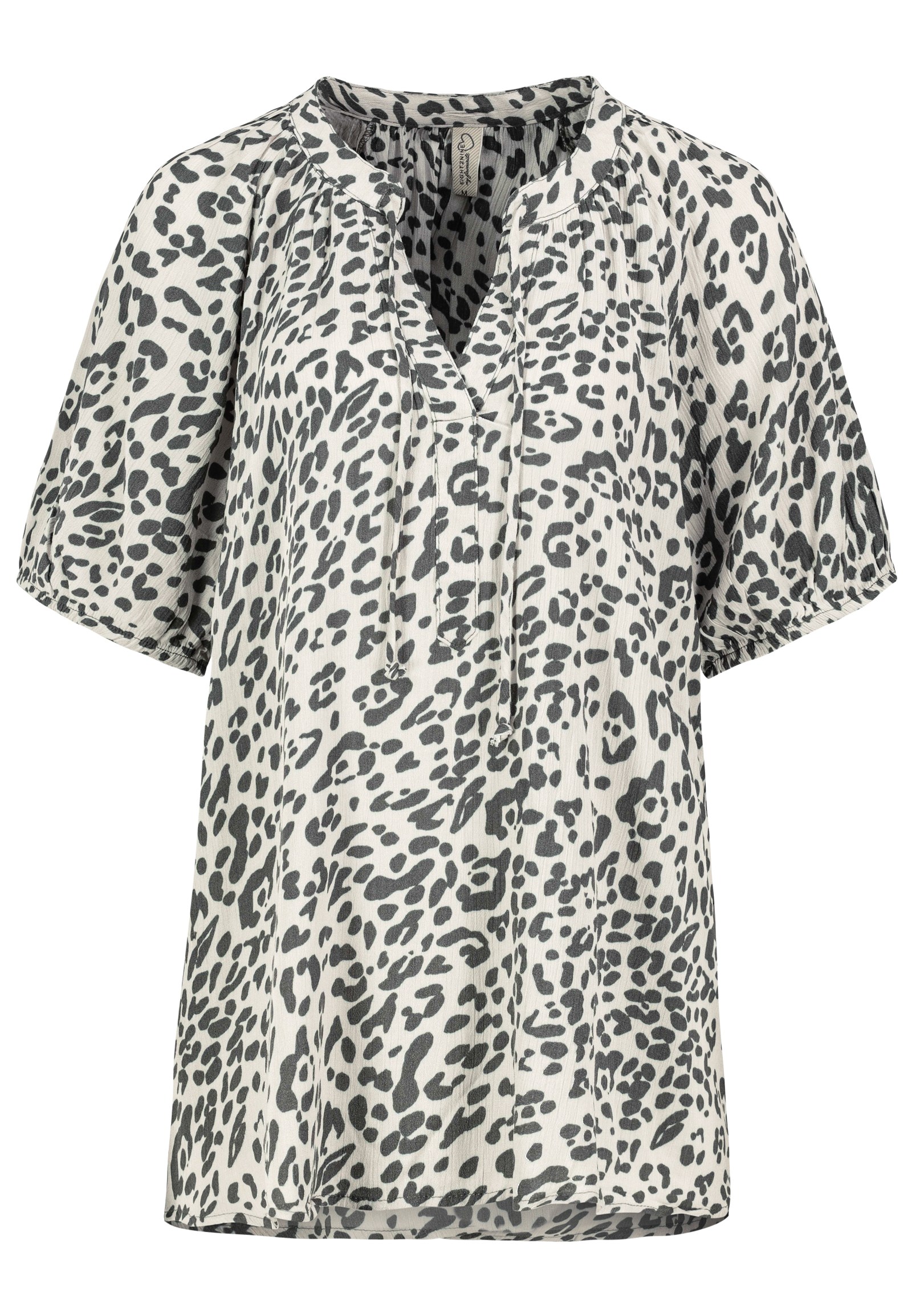 Authentic-St_251_20300_D71024M11234B.jpg Leo Bluse mit Allover-Print und V-Neck Viskose