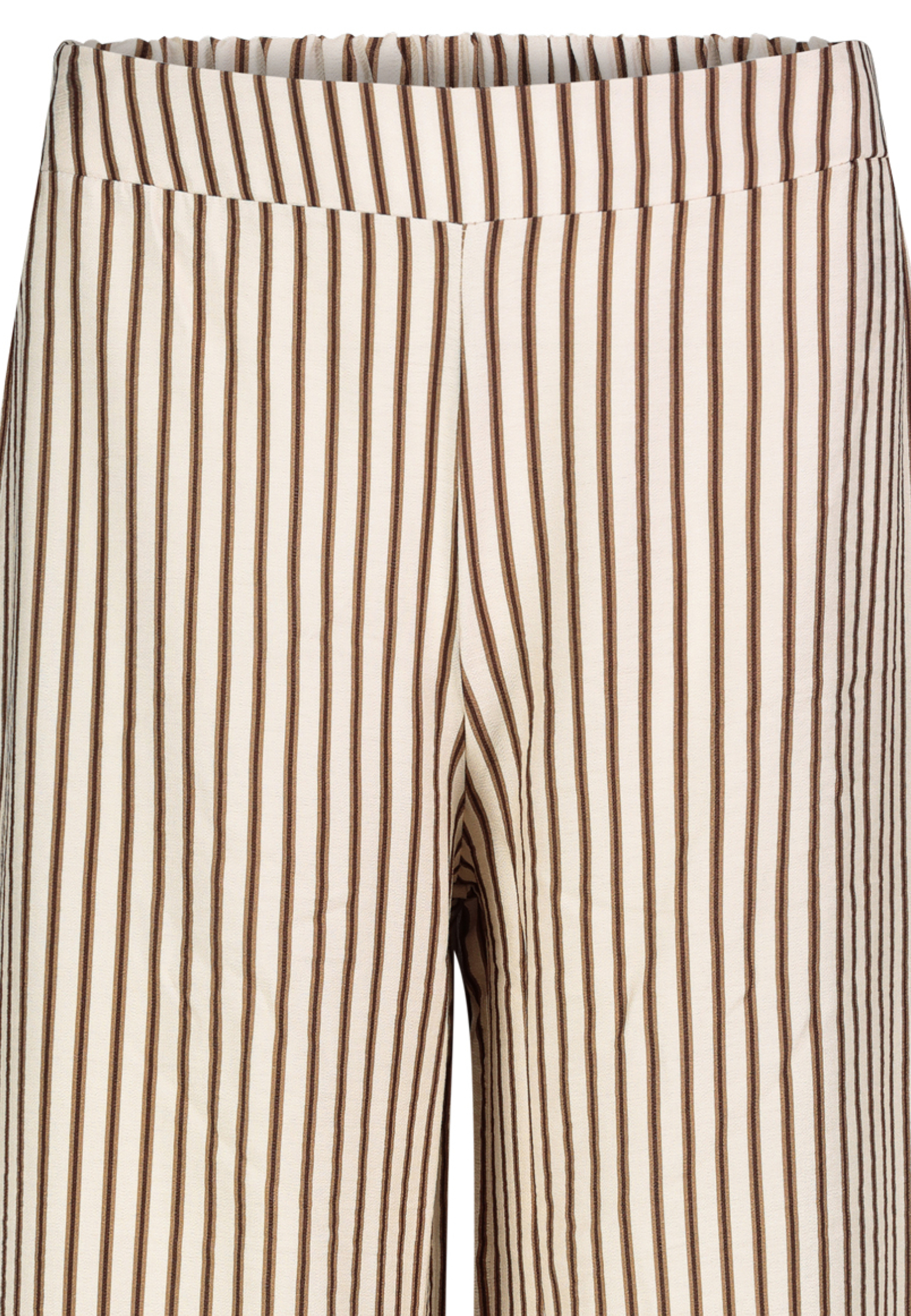 Gestreifte Palazzohose mit weitem Beinschnitt Gestreifte Palazzohose mit weitem Beinschnitt