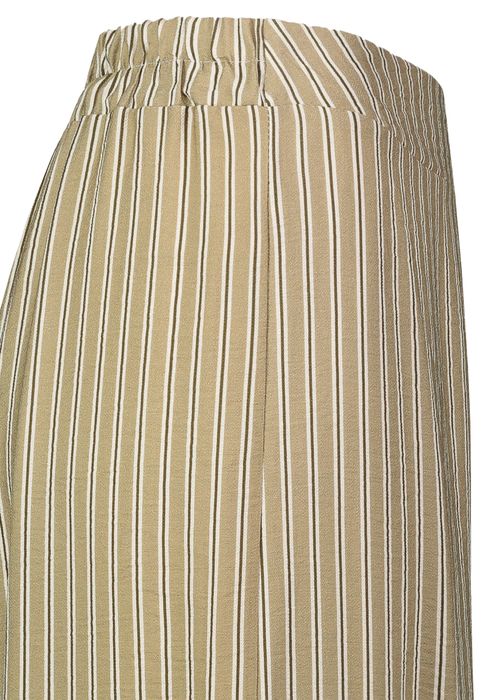 Sublevel Gestreifte Palazzohose mit weitem Beinschnitt – Grün, Bild 4