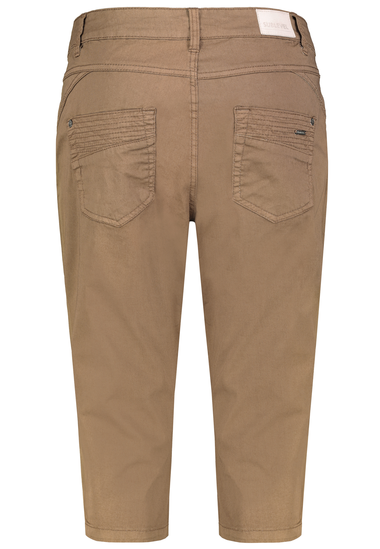 Authentic-St_231_21300_D60530Z61711CA4_2.jpg 3/4-Länge Capri Chino Hose mit Taschendetails und Ziernähten