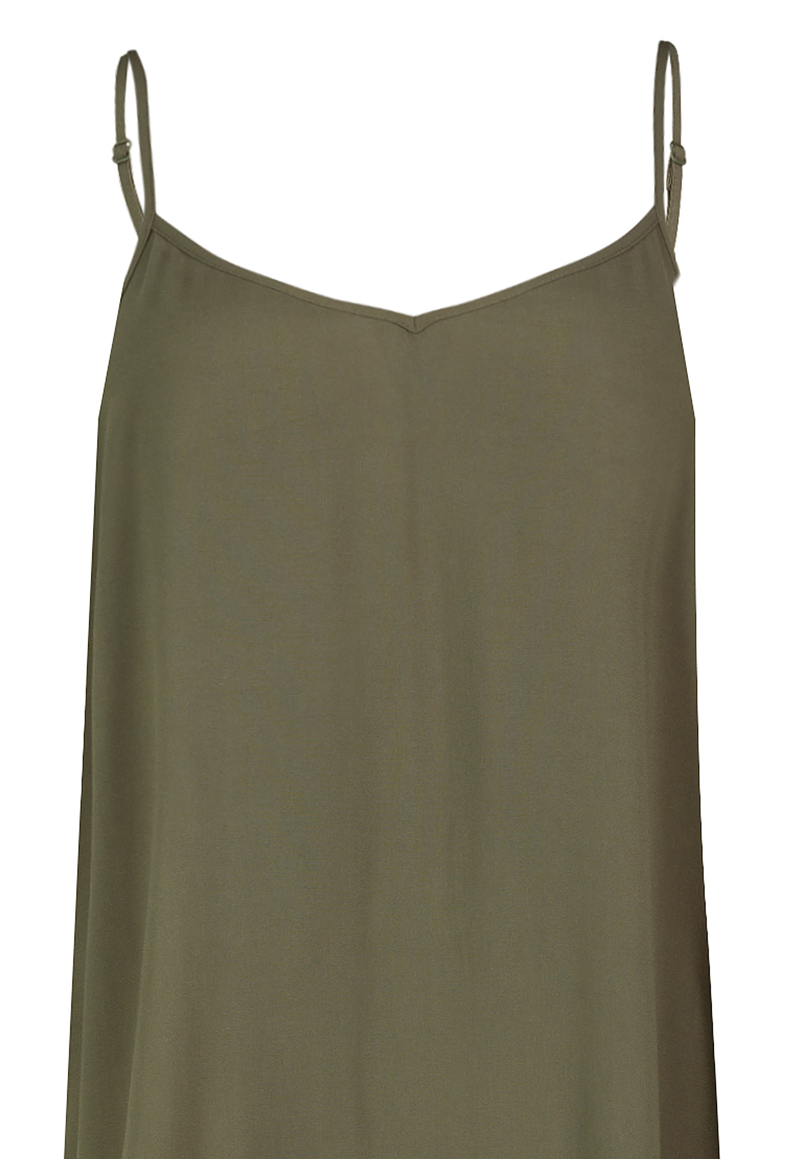 Sommerkleid mit Spaghettiträgern und geradem Schnitt Sommerkleid mit Spaghettiträgern und geradem Schnitt