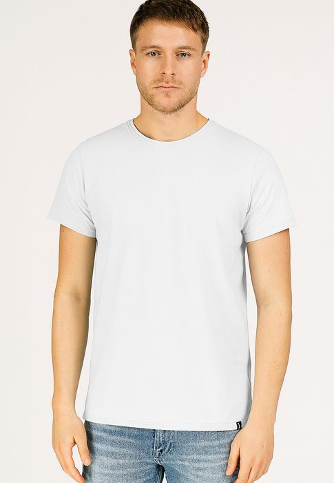Urban Surface Urban Surface T-Shirt 2er Set mit Rundhals und Rollkante – Weiß, Bild 3