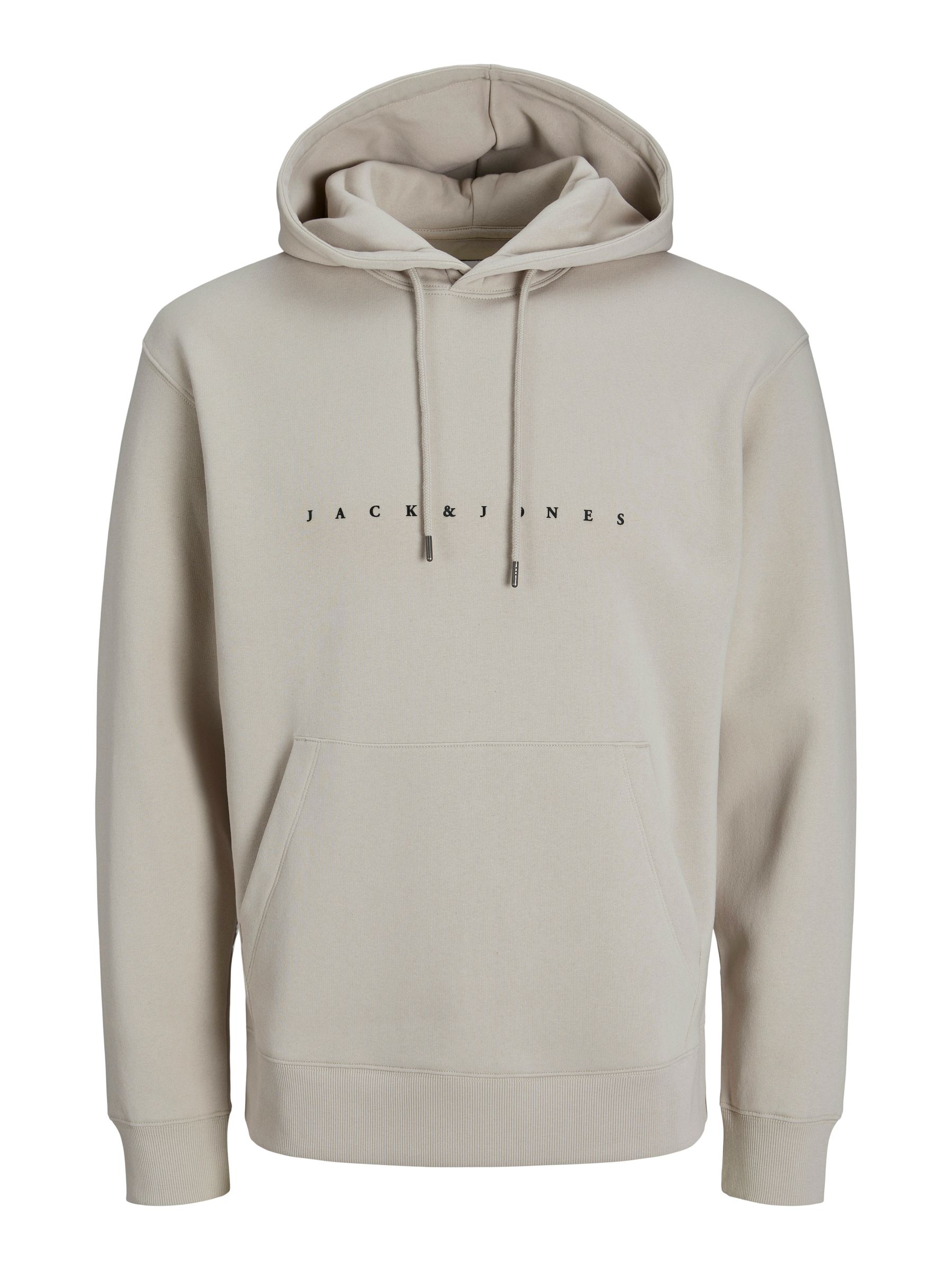 JACK&JONES_FallWinter2023_4359858_12233972.jpg Bequemer Kapuzenpullover mit dezentem Schriftzug Robust