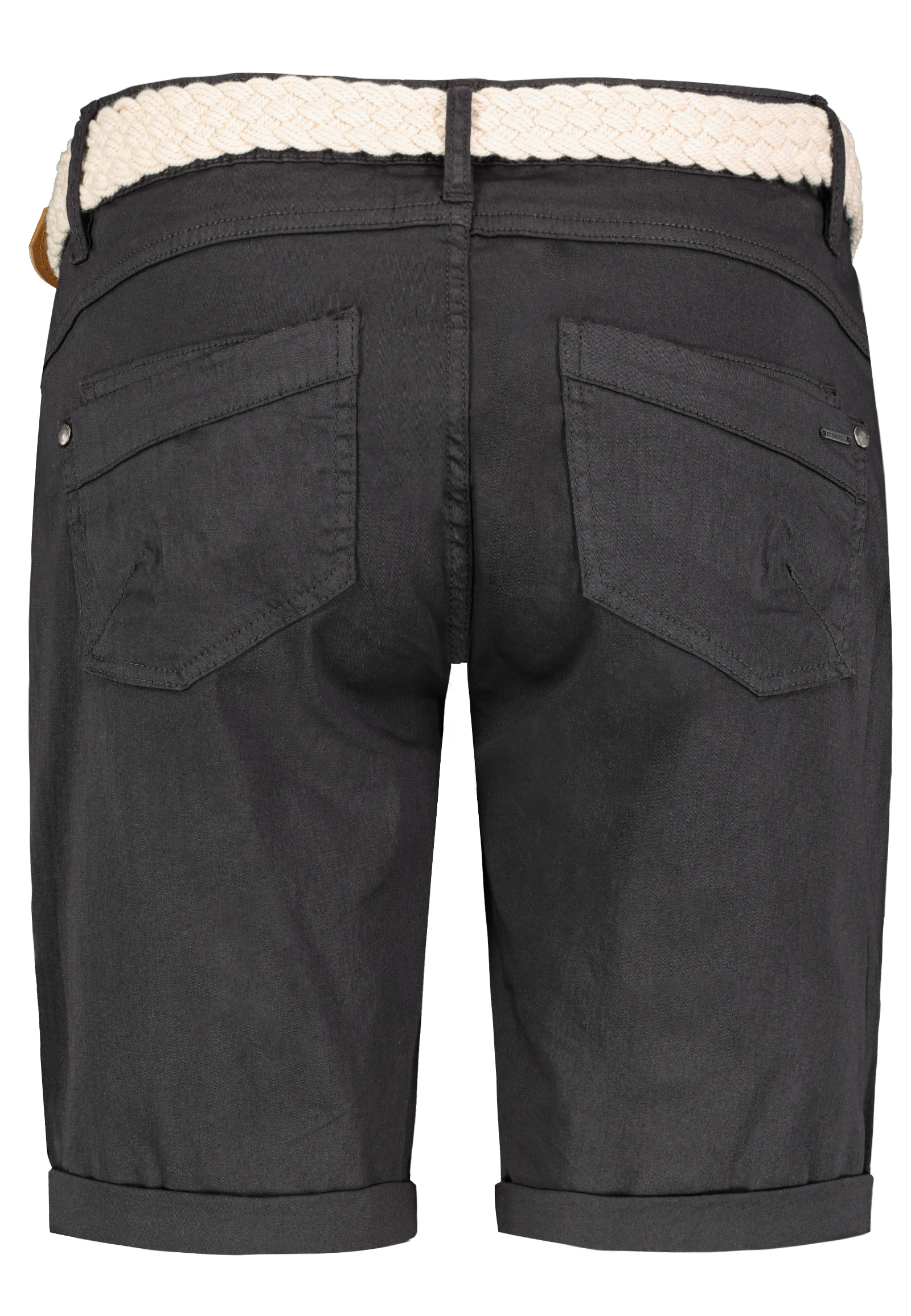Authentic-St_241_23400_D60530M61506ZI4.jpg Modische Bermuda Shorts mit Flechtgürtel und Gesäßtaschen
