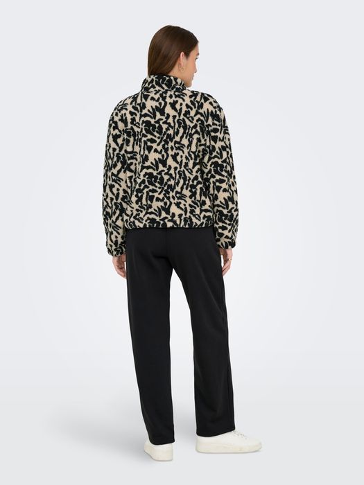 Only ONLY Kuscheliges Sweatshirt mit abstraktem Muster und – Schwarz, Bild 3