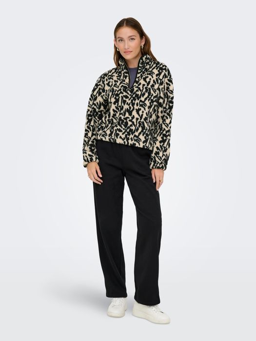 Only ONLY Kuscheliges Sweatshirt mit abstraktem Muster und – Schwarz, Bild 6