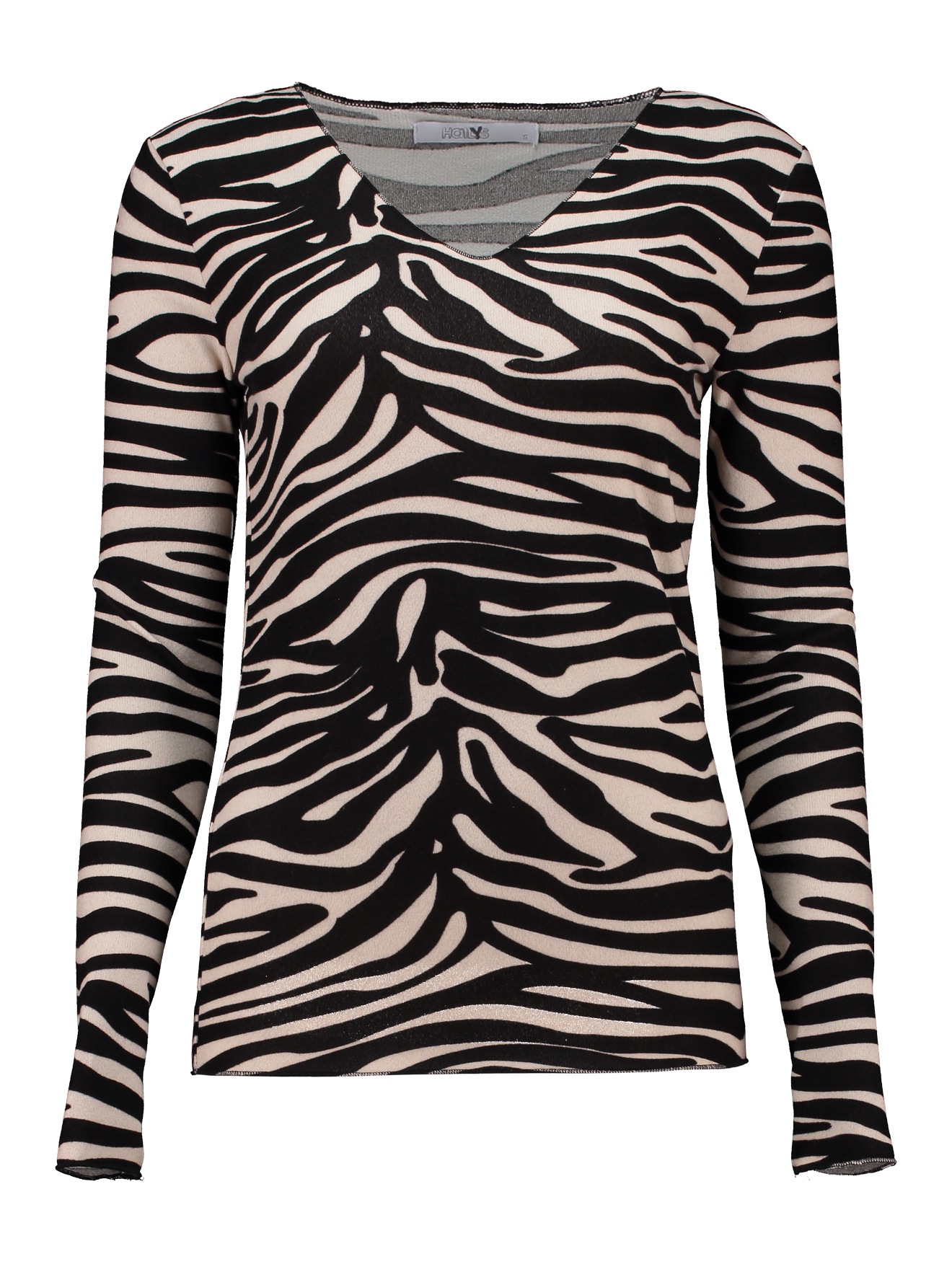 T-Shirt mit Muster und V-Ausschnitt T-Shirt mit Muster und V-Ausschnitt