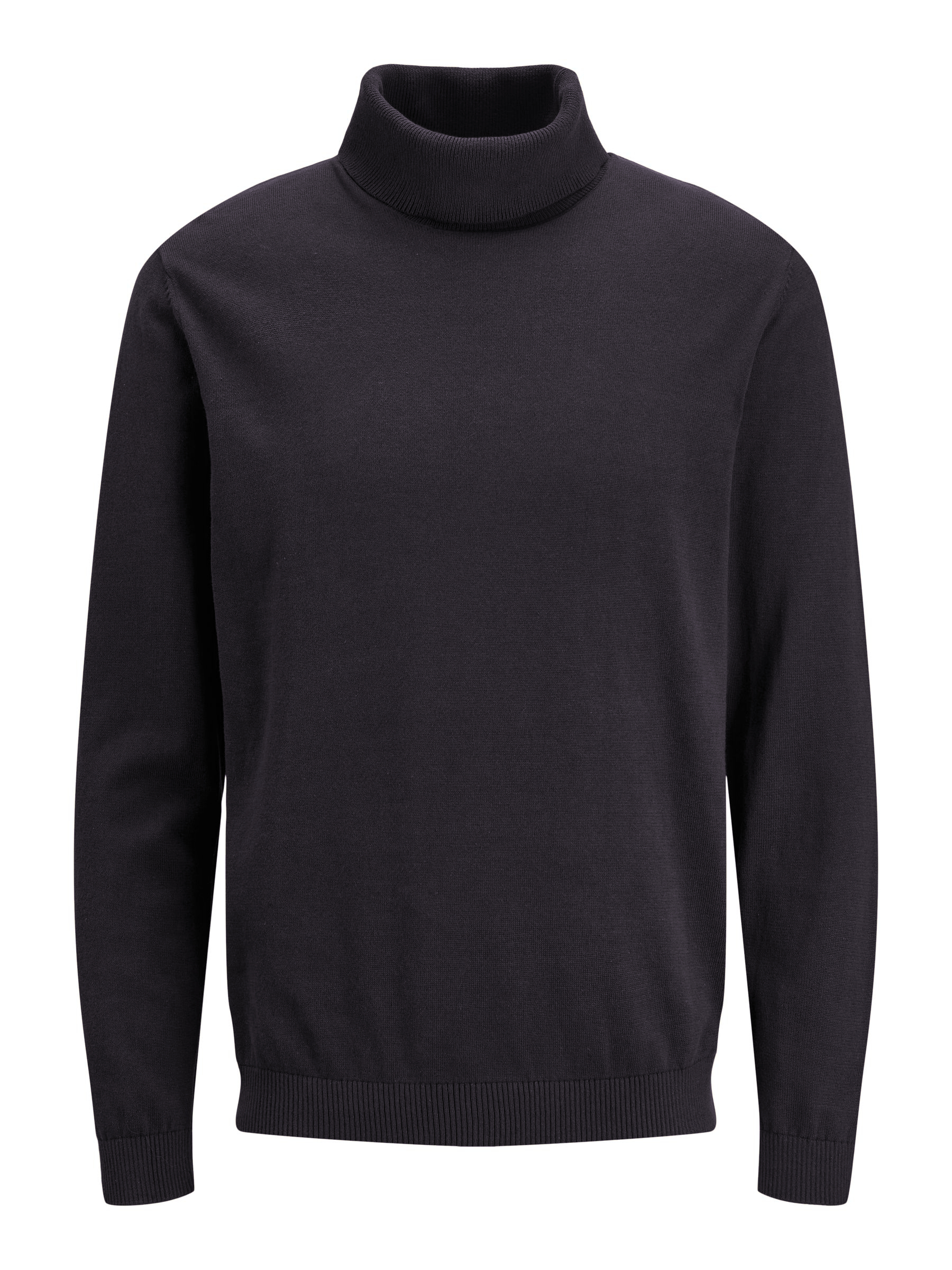 Rollkragenpullover mit Rippbündchen und Logo-Patch Rollkragenpullover mit Rippbündchen und Logo-Patch