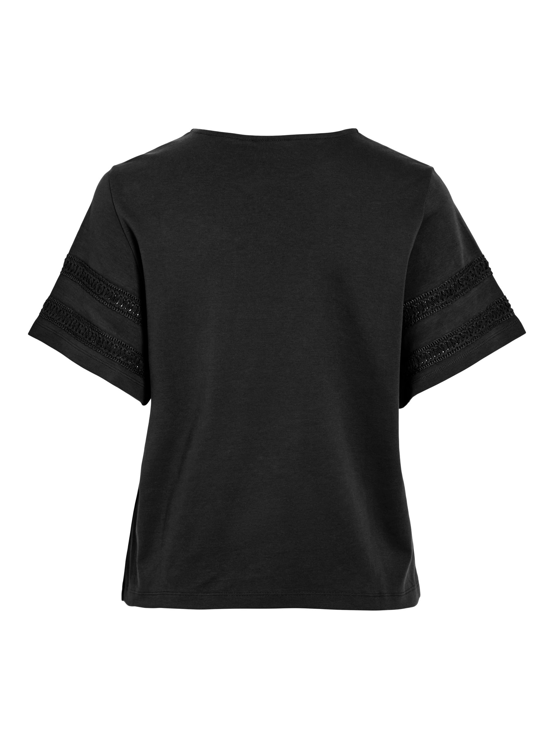 VILA_Autumnwinter_4912916_14108720_2.jpg T-Shirt mit Häkelspitze aus Baumwolle