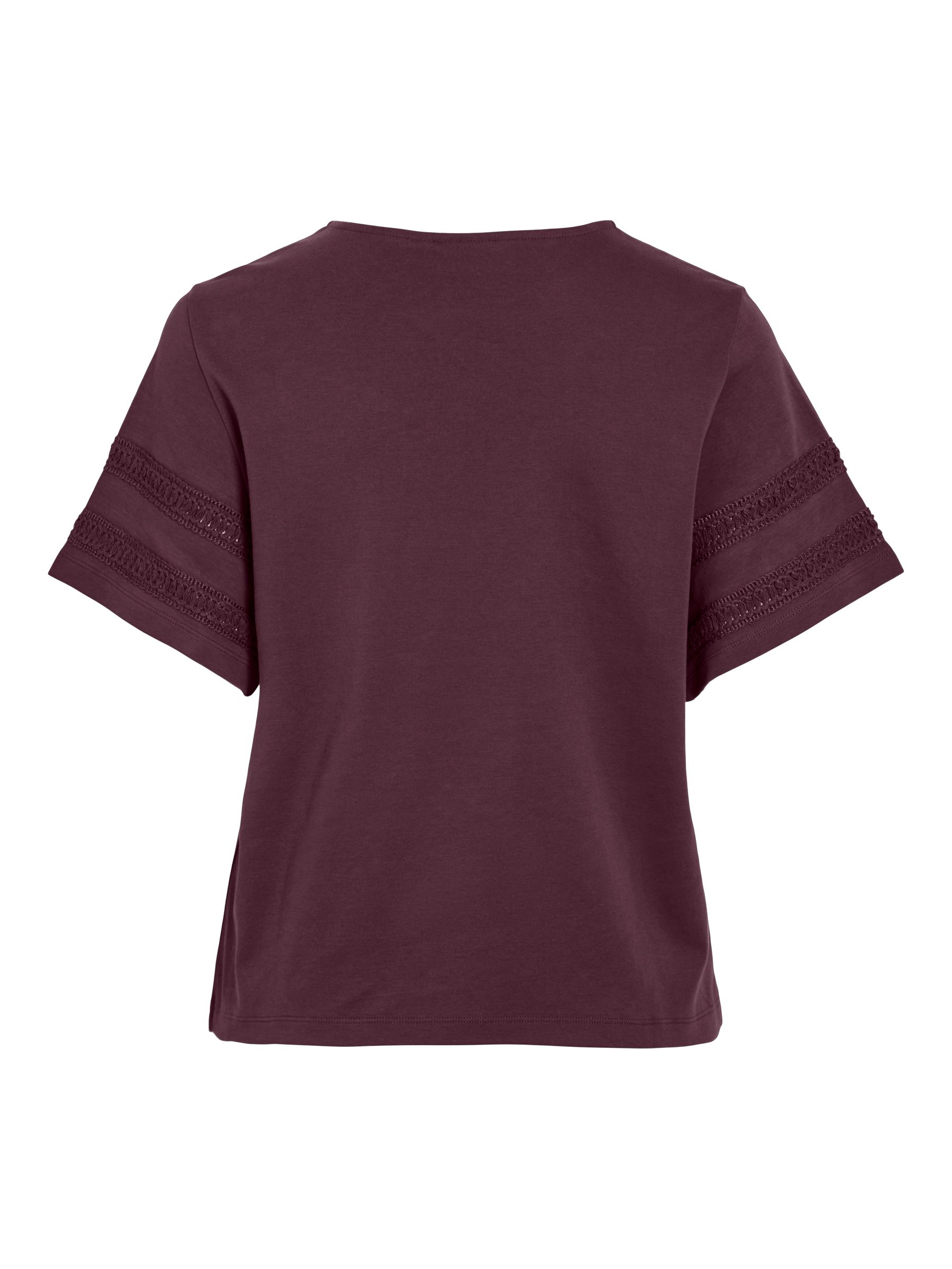 VILA_Autumnwinter_4912917_14108720_2.jpg T-Shirt mit Häkelspitze aus Baumwolle