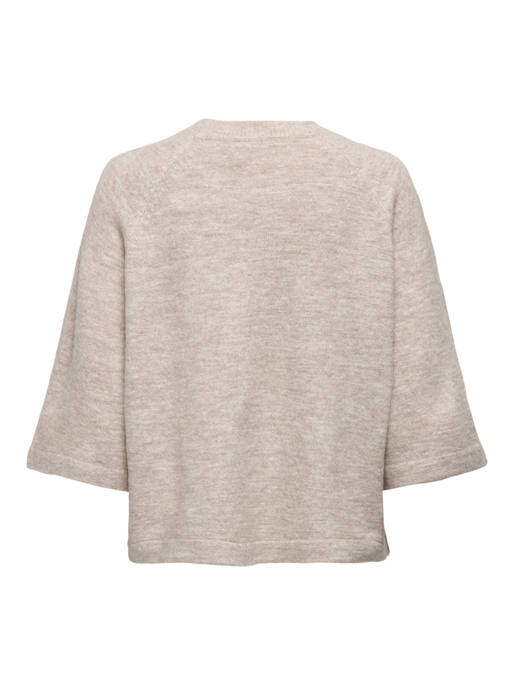 ONLY_SpringSummer2024_4602440_15333199_2.jpg Lässiger Pullover mit 3/4-Ärmeln und Rundhals