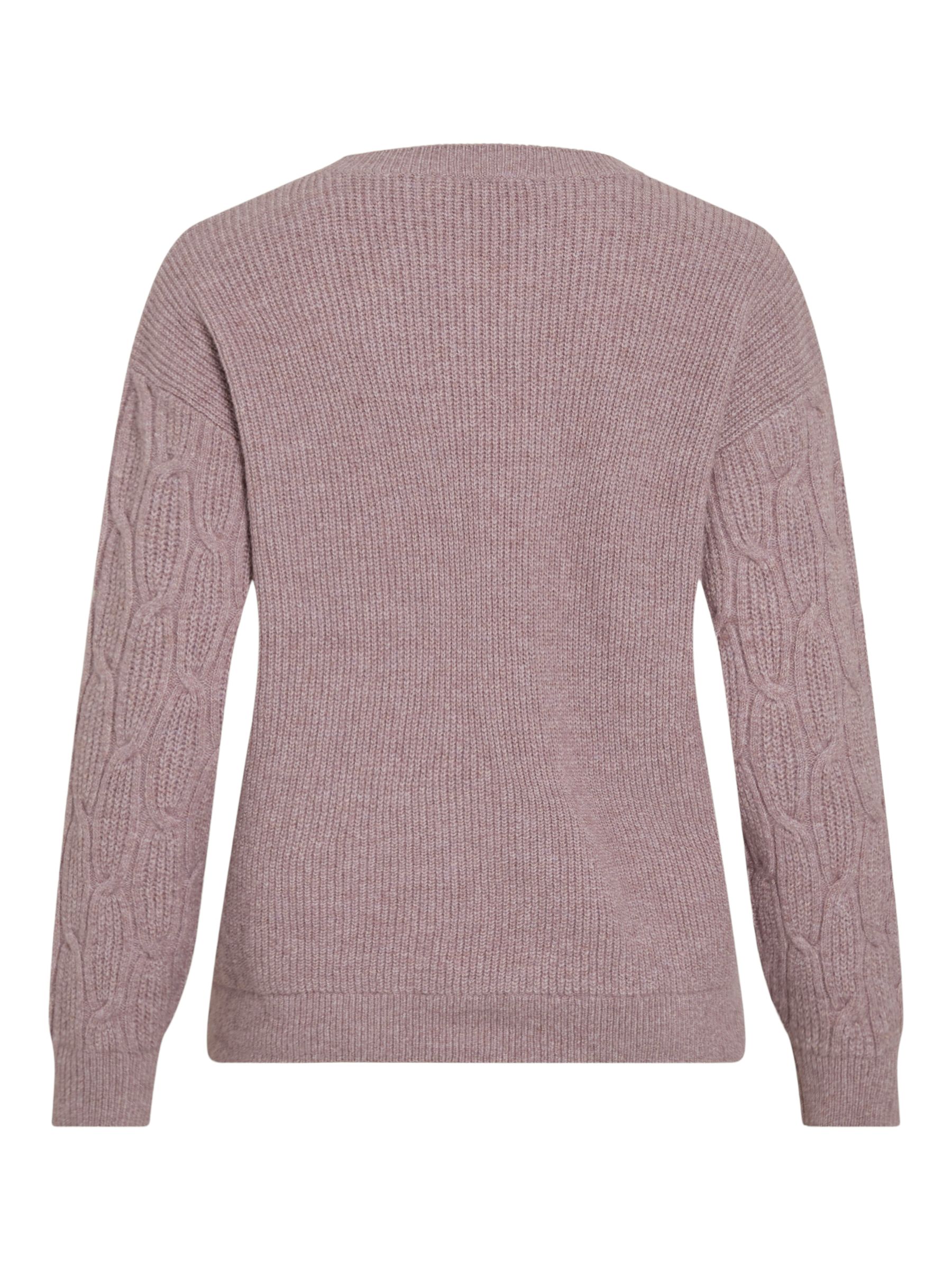 VILA_Autumnwinter_4768516_14106405_2.jpg Strickpullover mit Strukturmuster und Rundhalsausschnitt