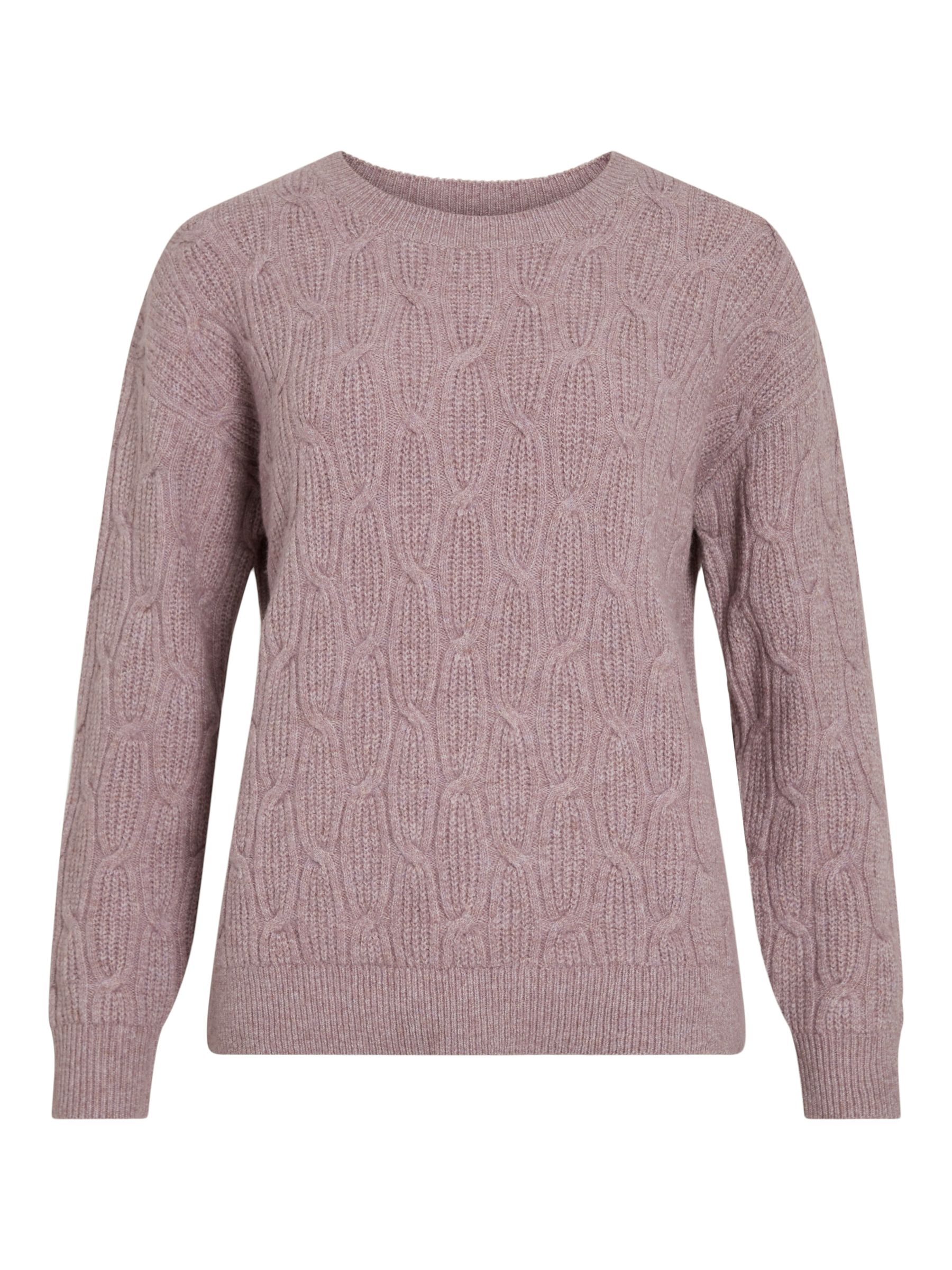 VILA_Autumnwinter_4768516_14106405.jpg Strickpullover mit Strukturmuster und Rundhalsausschnitt