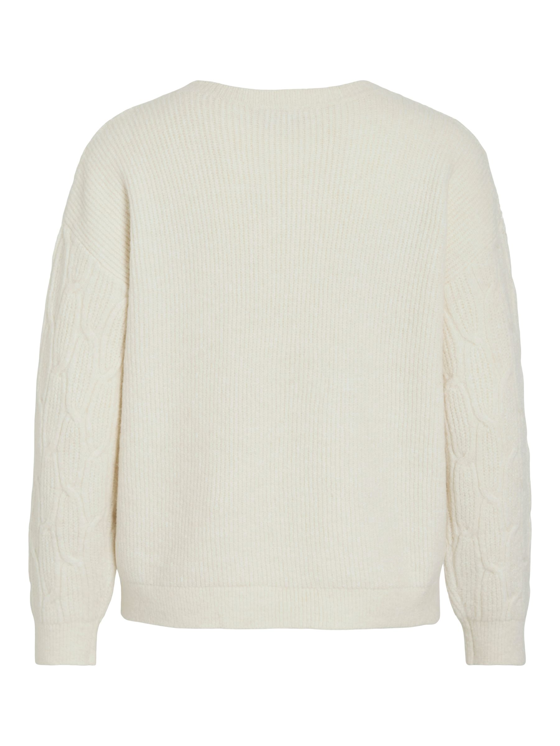 VILA_Autumnwinter_4858128_14106405_2.jpg Strickpullover mit Strukturmuster und Rundhalsausschnitt