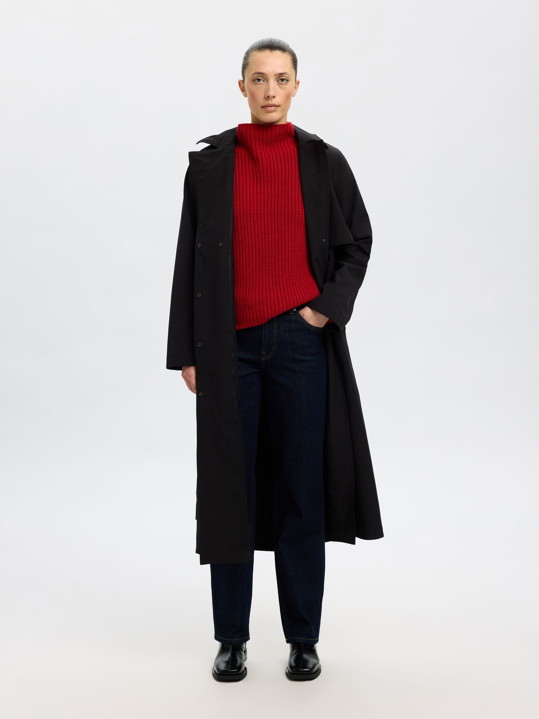 SELECTED-FEM_Springsummer_4793175_16097300_3.jpg Pullover mit Stehkragen und Rippstruktur
