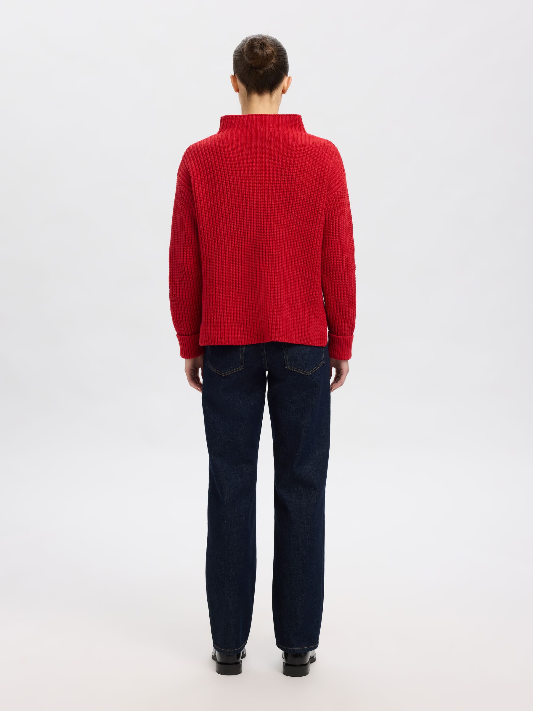 SELECTED-FEM_Springsummer_4793175_16097300_4.jpg Pullover mit Stehkragen und Rippstruktur