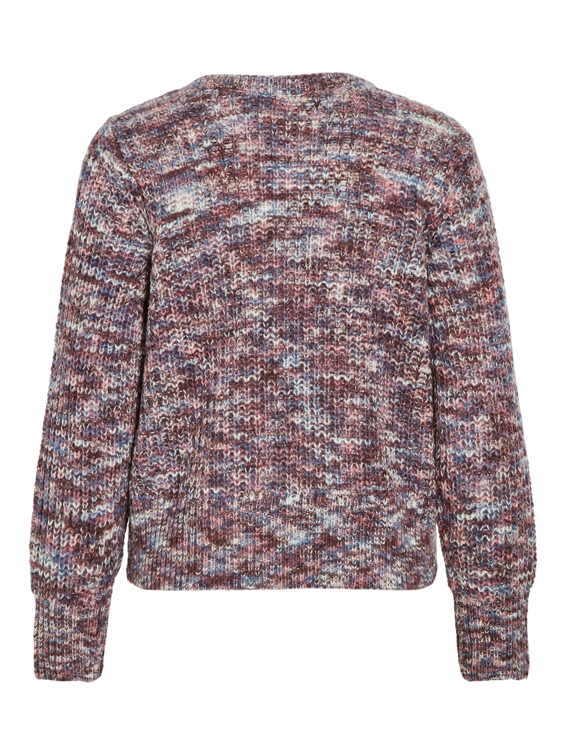 VILA_Autumnwinter_4536137_14098550_2.jpg Strickpullover mit V-Ausschnitt und gemustertem Design