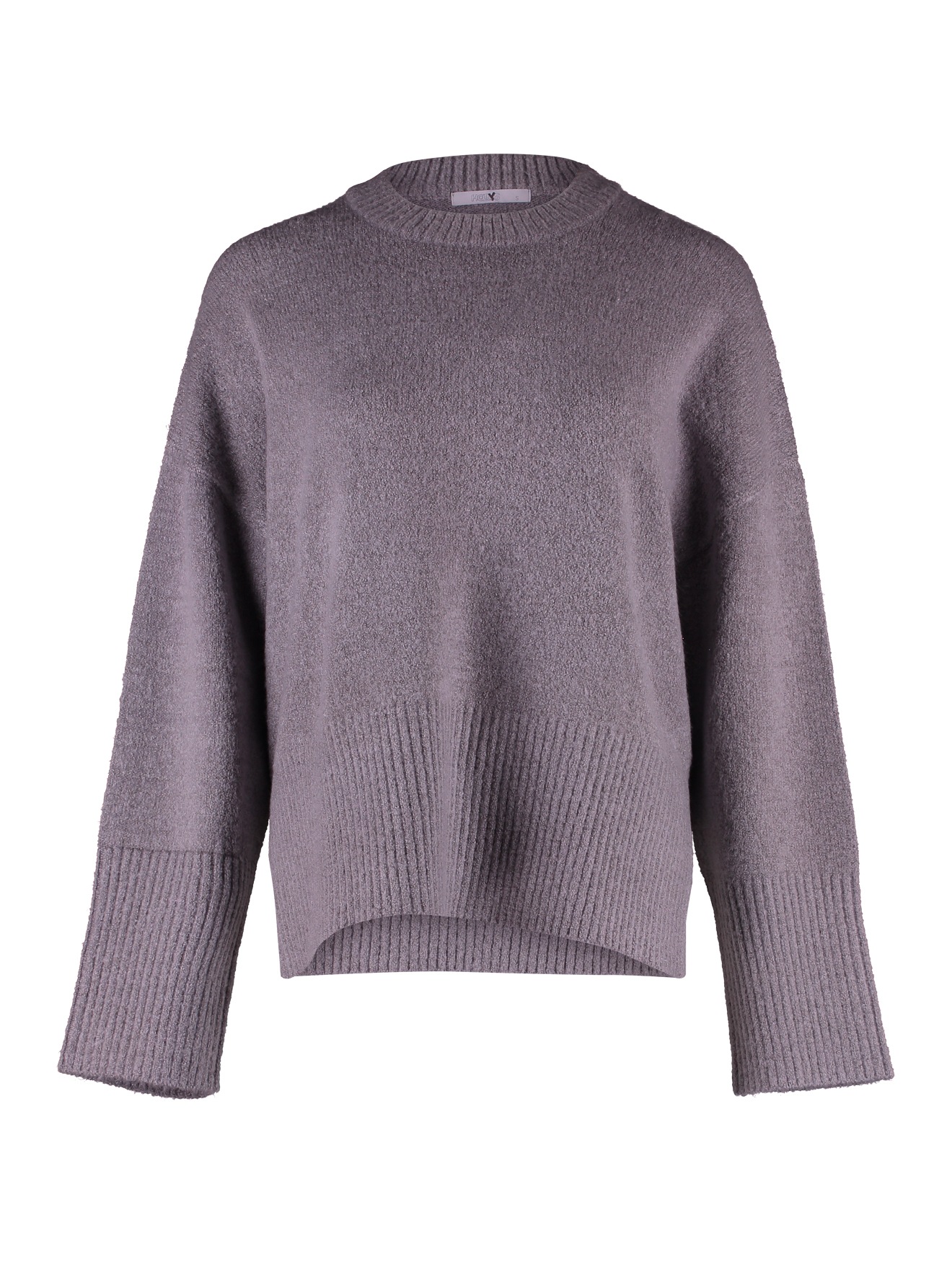 HAILYS_2024-NOS-HW_grey-marl_BUE-PO2408018.jpg Lässiger Pullover mit geripptem Saum und Oversize-Passform