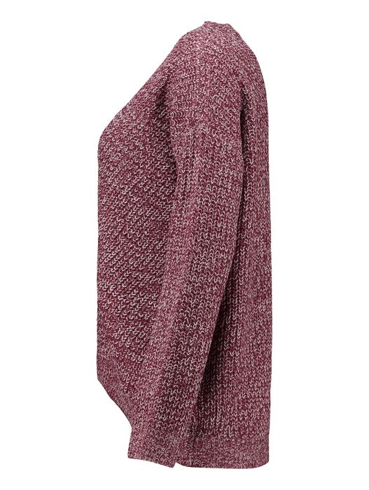 HaILYS HaILYS Weicher Strickpullover mit Rundhals und gerippten Bündchen – Rot, Bild 3
