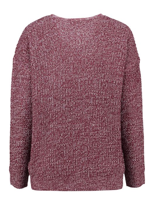 HaILYS HaILYS Weicher Strickpullover mit Rundhals und gerippten Bündchen – Rot, Bild 4