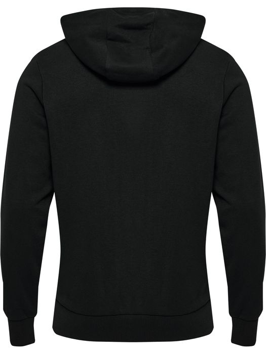 Hummel hummel Bequemes Kapuzenpullover Rundhals Kängurutasche Logo – Schwarz, Bild 3