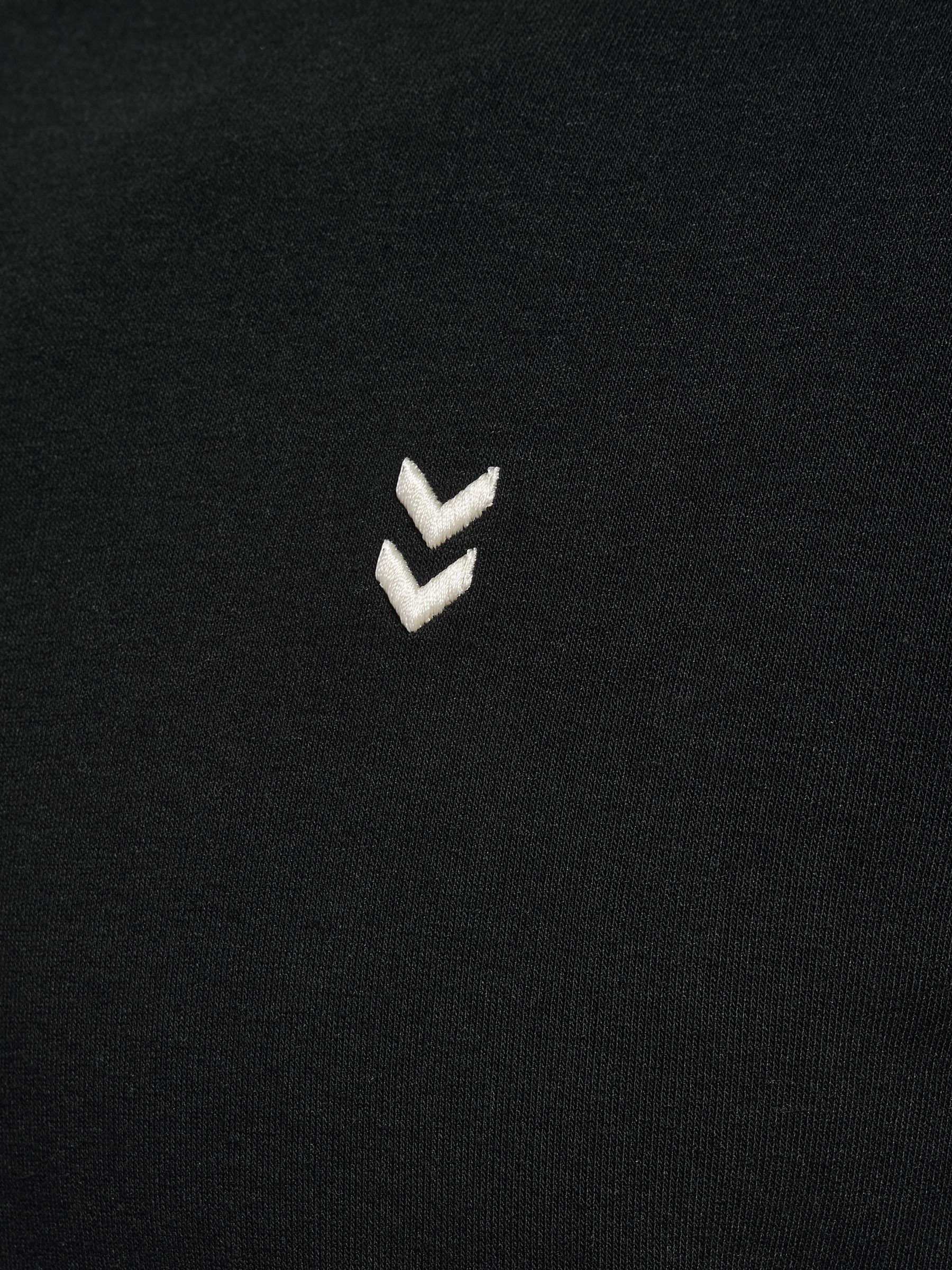 Hummel hummel Bequemes Kapuzenpullover Rundhals Kängurutasche Logo – Schwarz, Bild 2