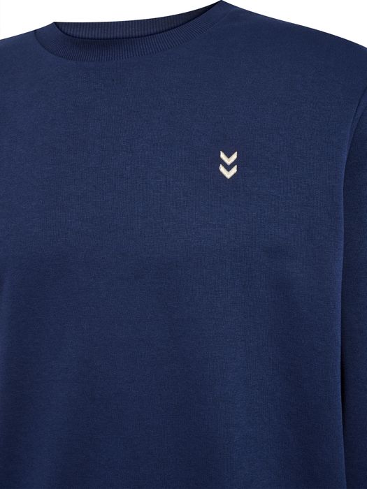 hummel Klassisches Sweatshirt mit Rundhals und minimalistischen, Farbe: Blau