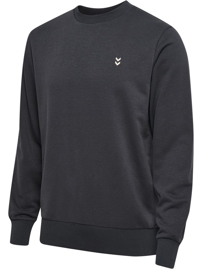 Hummel hummel Klassisches Sweatshirt mit Rundhals und minimalistischen – Anthrazit, Bild 2